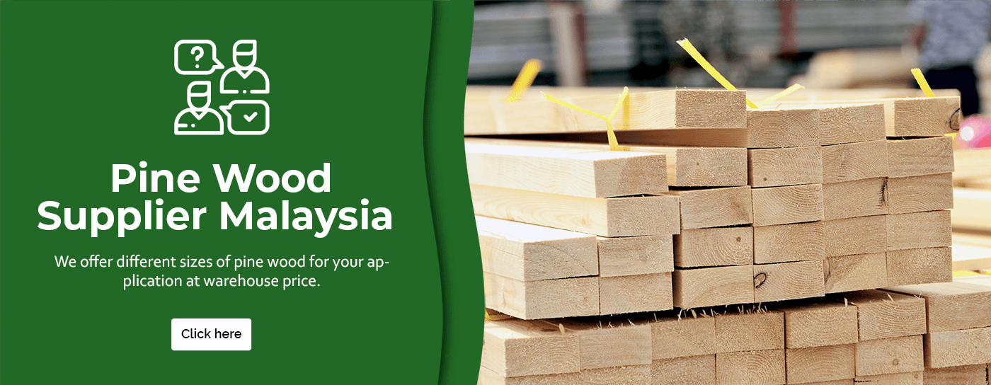 Pine Wood Timber Taman Bunga Indah